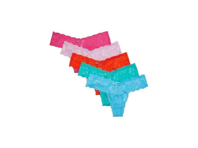 Cosabella Never Say Never 5 Pack Lowrider Thong (Neela Conbl Flopk Addyg Sicor) Women's Underwear Product Image