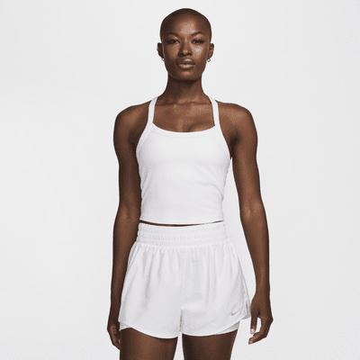 Nike One Fitted Women's Dri-FIT Strappy Cropped Tank Top Product Image