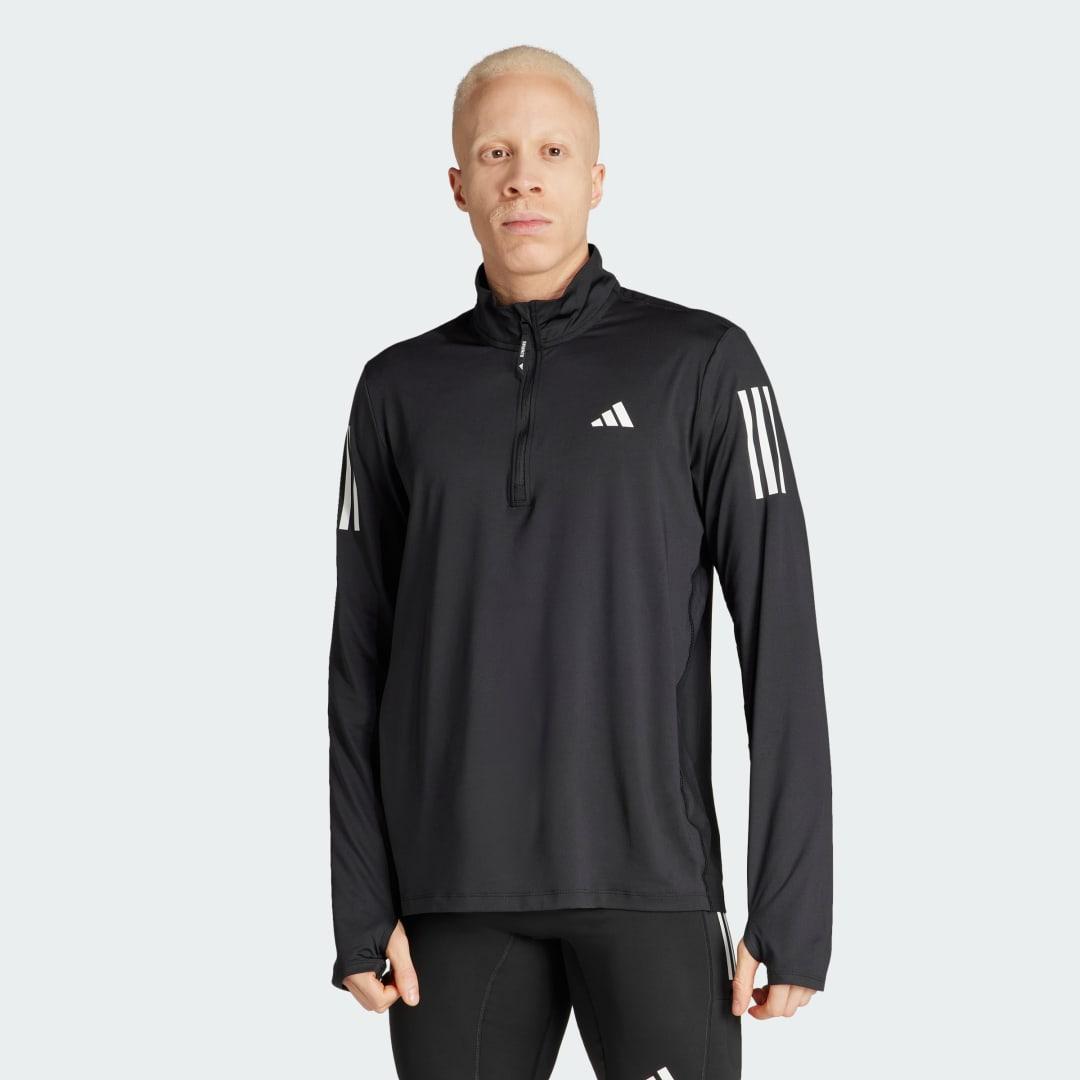 Mens adidas Own the Run Half-Zip Running Track Top Product Image