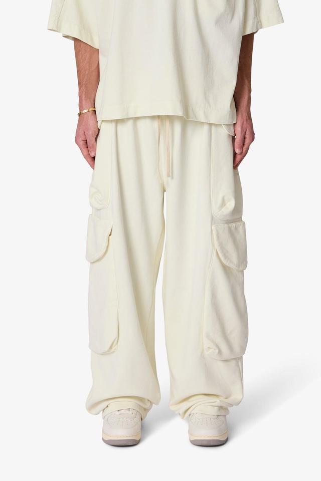 Side Cargo Pocket Sweatpants - Off White Product Image