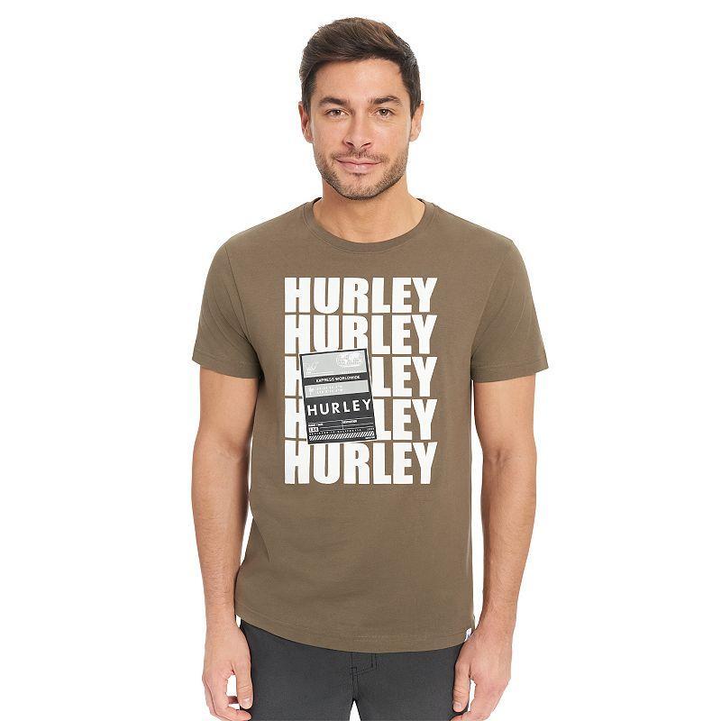 Mens Hurley Graphic Tee Brown Product Image