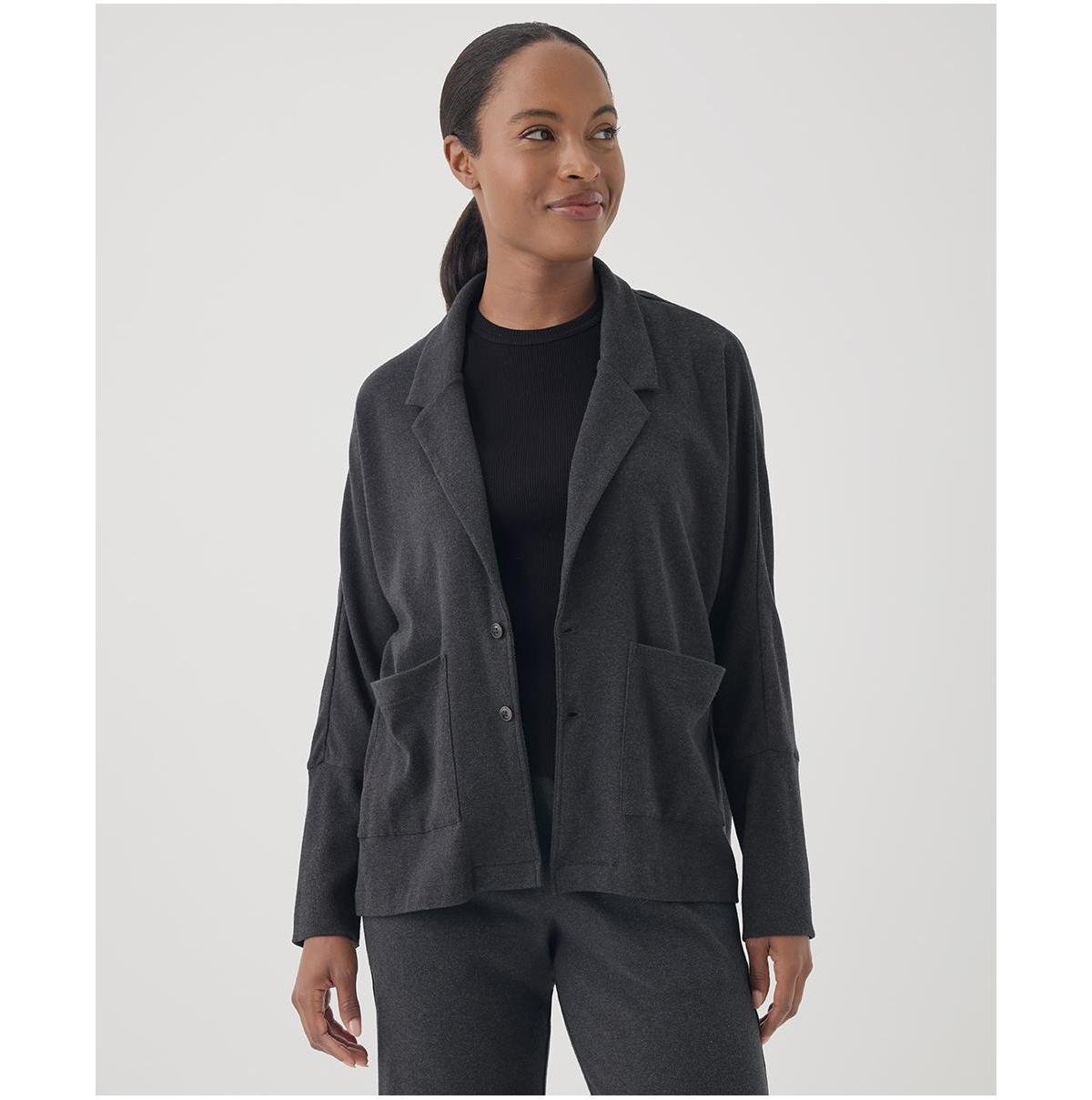 Pact Womens Organic Cotton Airplane Relaxed Blazer Product Image