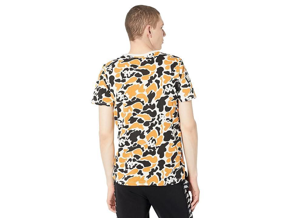 Kappa Authentic Pyllo (Black Smoke/Grey Vapor/Orange Light/Bright White) Men's Clothing Product Image