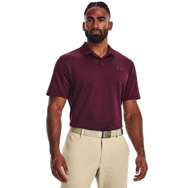 Mens Under Armour Performance 3.0 Polo Red Product Image