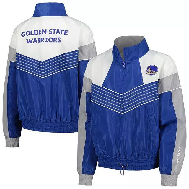 Womens The Wild Collective Royal Golden State Warriors Courtside Half-Zip Track Jacket Product Image