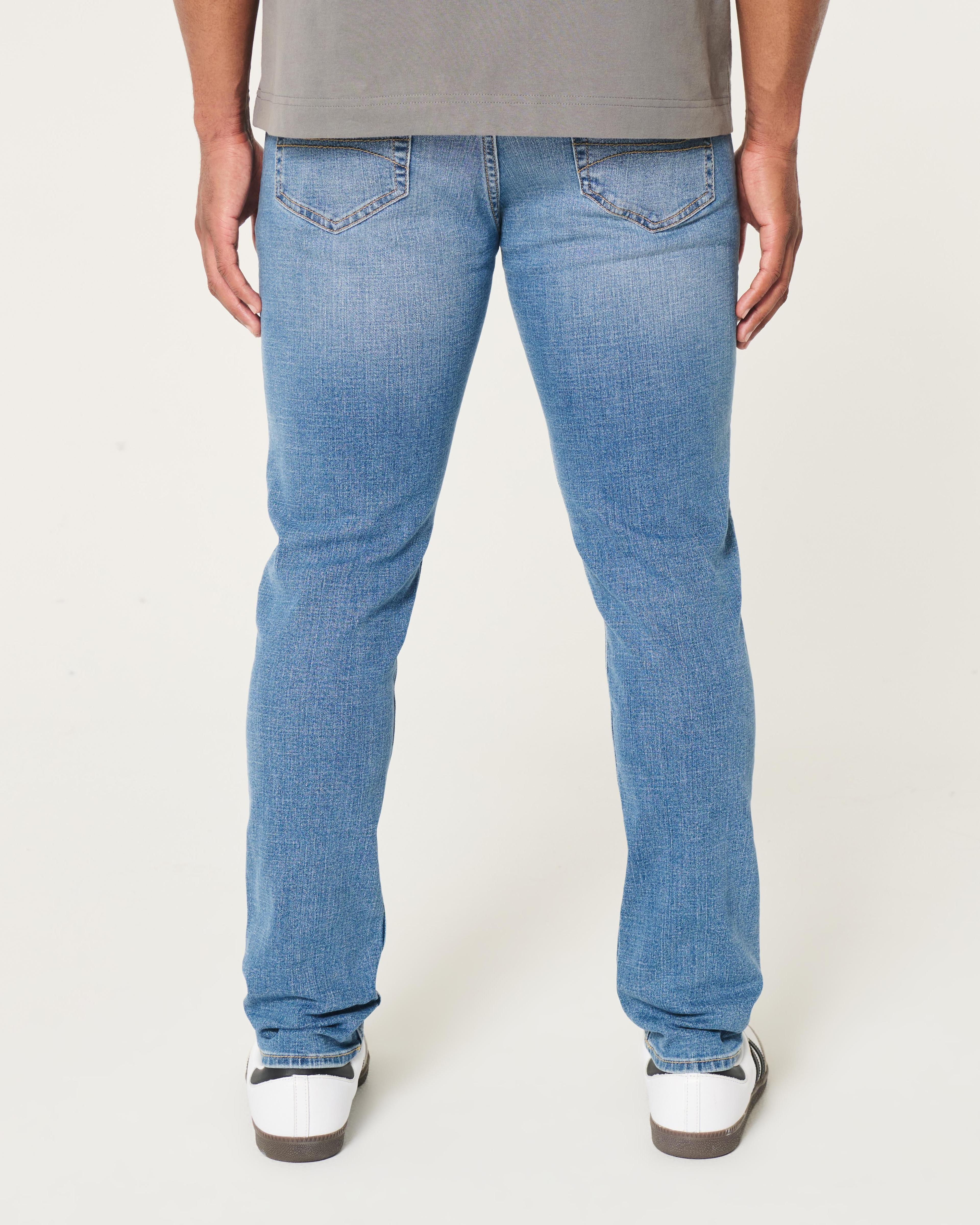 Medium Wash Athletic Skinny Jeans Product Image