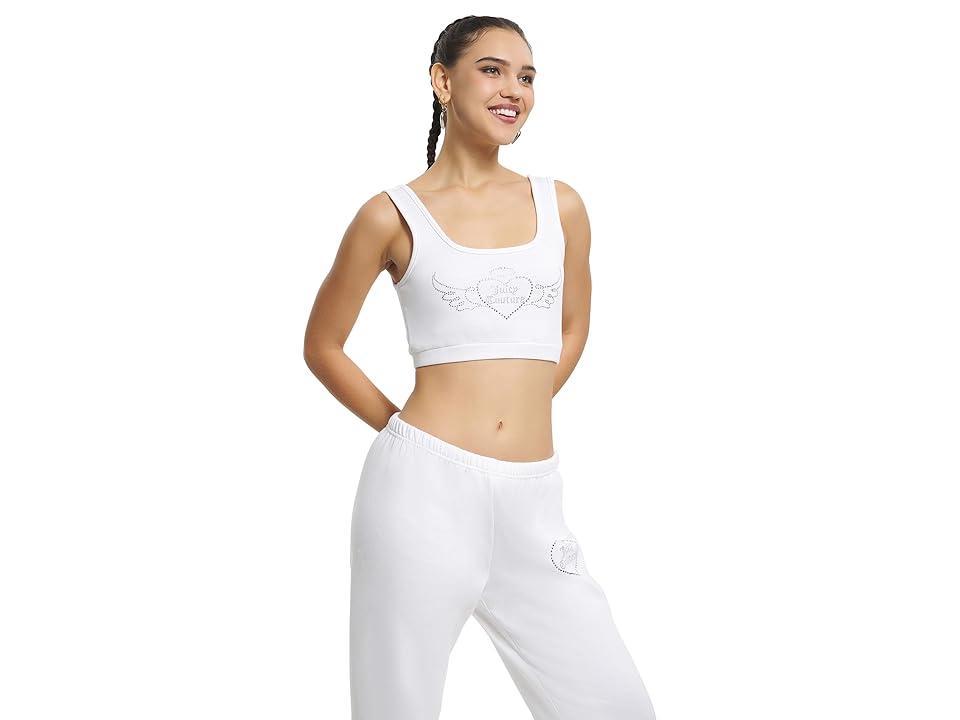 Juicy Couture Vday Fleece Cropped Tank With Hotfix Women's Clothing Product Image