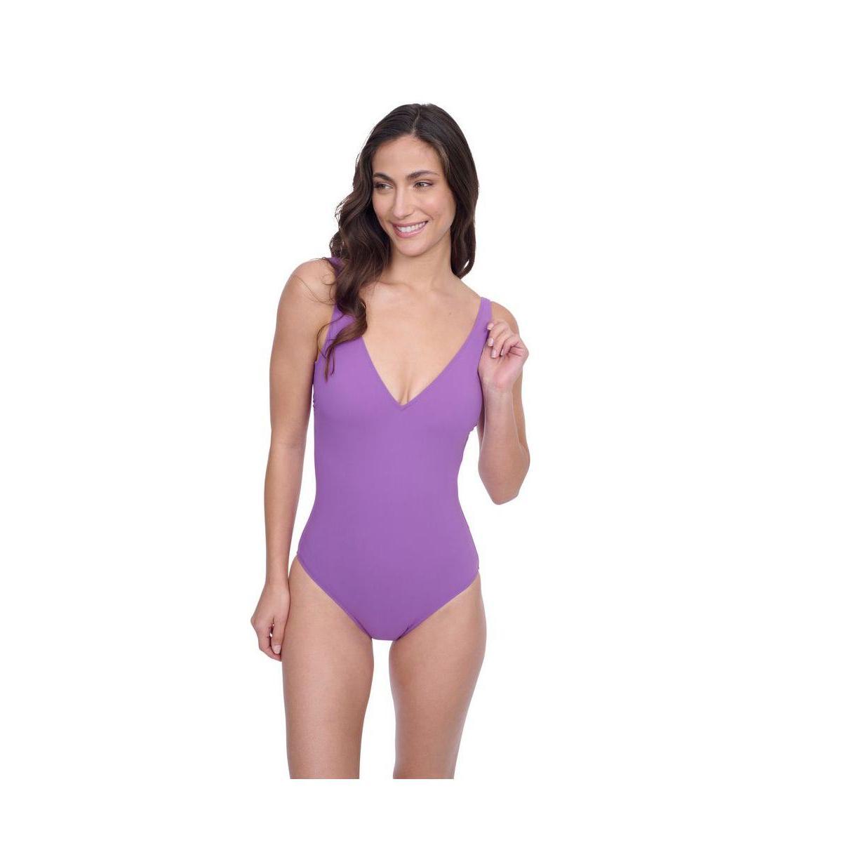 Profile by Gottex Womens Devine V-Neck One Piece Swimsuite Product Image