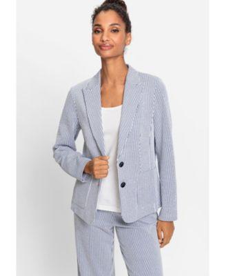 Olsen Womens Seersucker Blazer Product Image