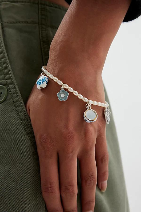 Lottie Pearl & Treasure Charm Bracelet Womens at Urban Outfitters Product Image