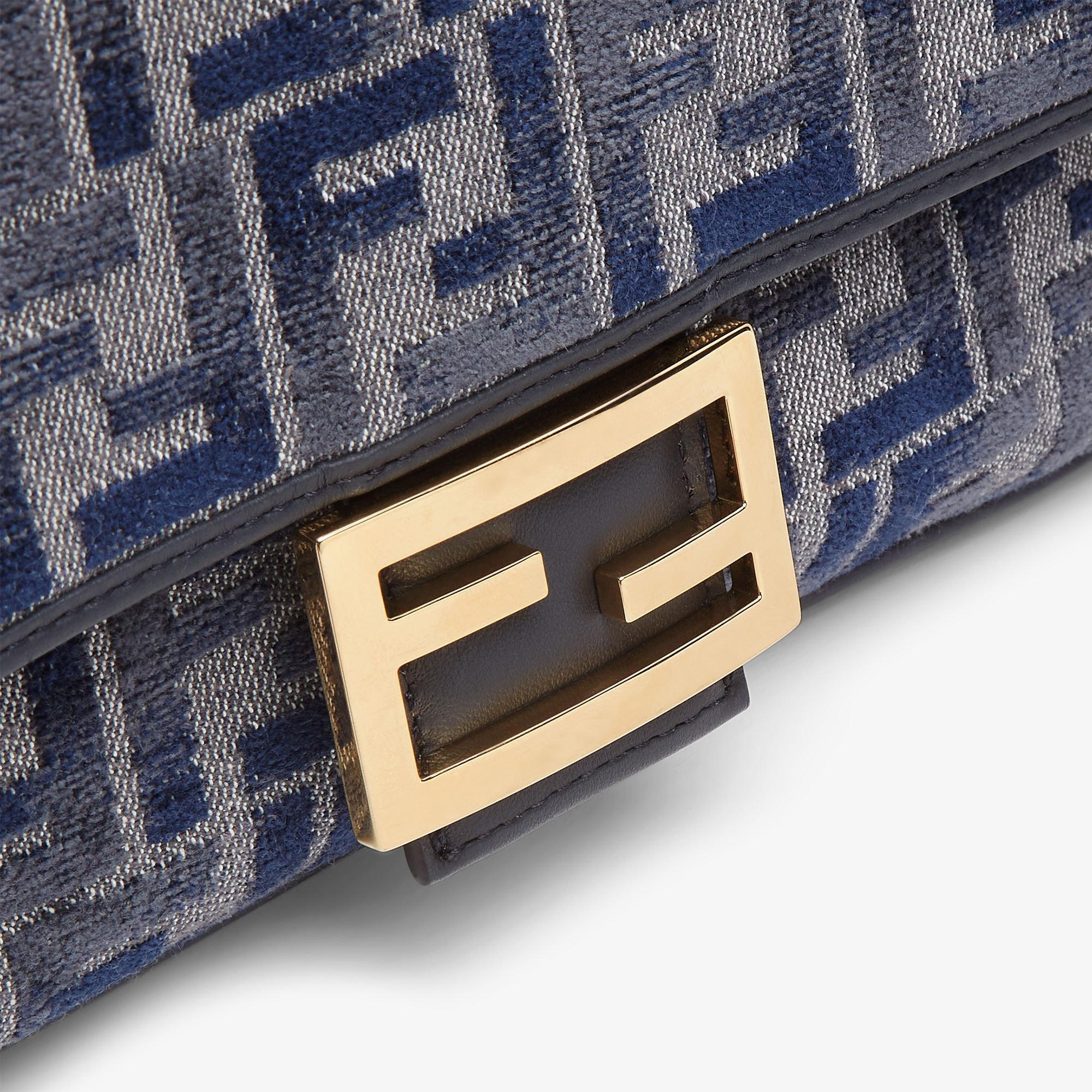 BaguetteDark blue FF chenille bag Product Image