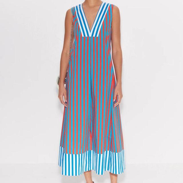 Mar Striped Poplin Dress Product Image