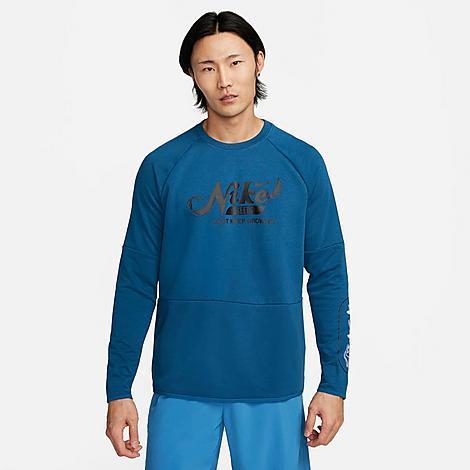 Nike Men's Dri-FIT Fleece Fitness Crew-Neck Top Product Image