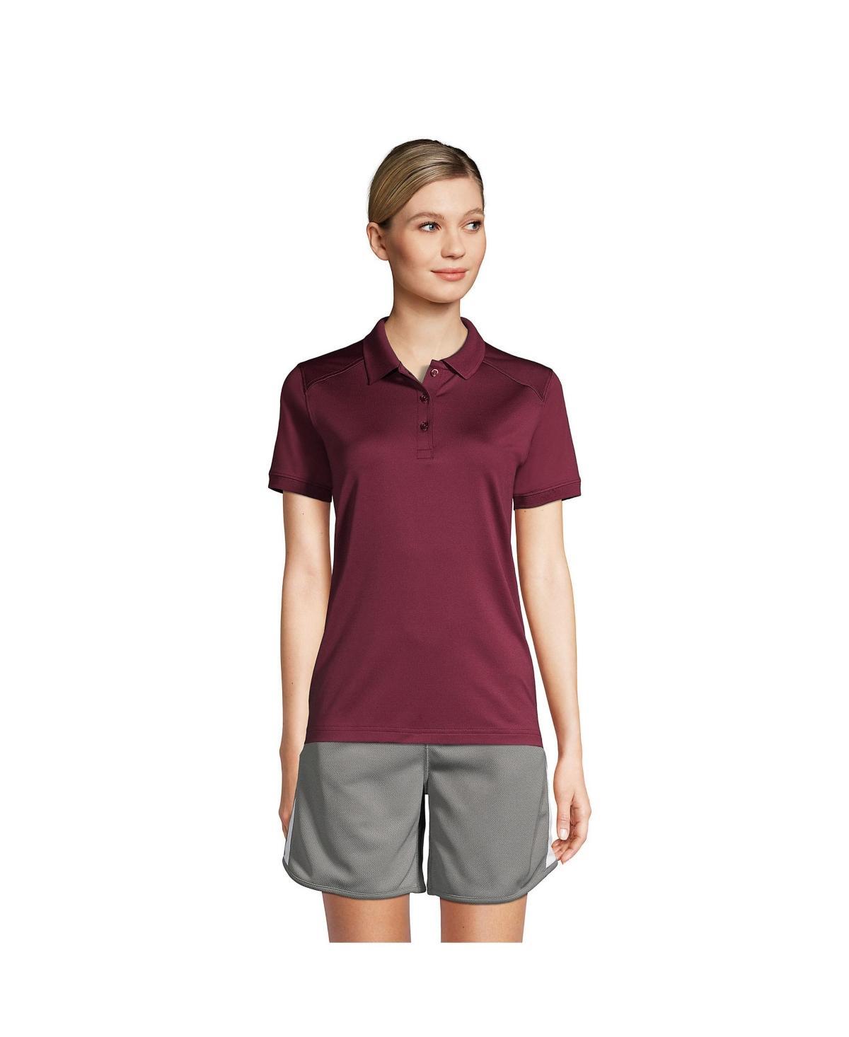 Womens Lands End Short Sleeve Rapid Dry Polo Shirt Product Image