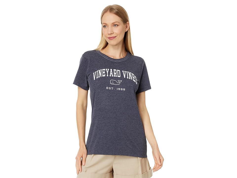 Vineyard Vines Heritage VV SS Dunes Tee (Nautical Heather) Women's Clothing Product Image