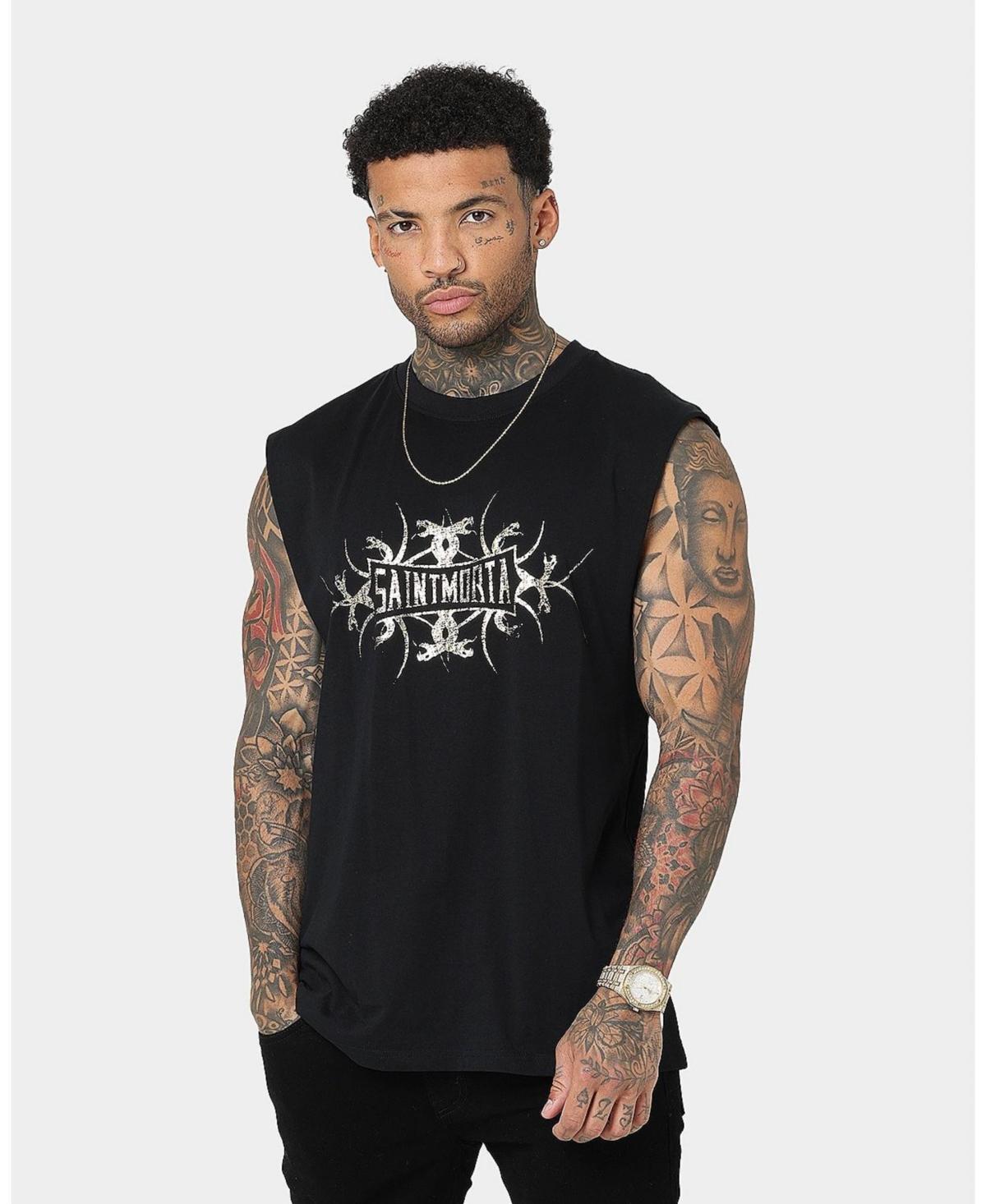 Mens Venom Oversized Muscle Tee - Black Product Image