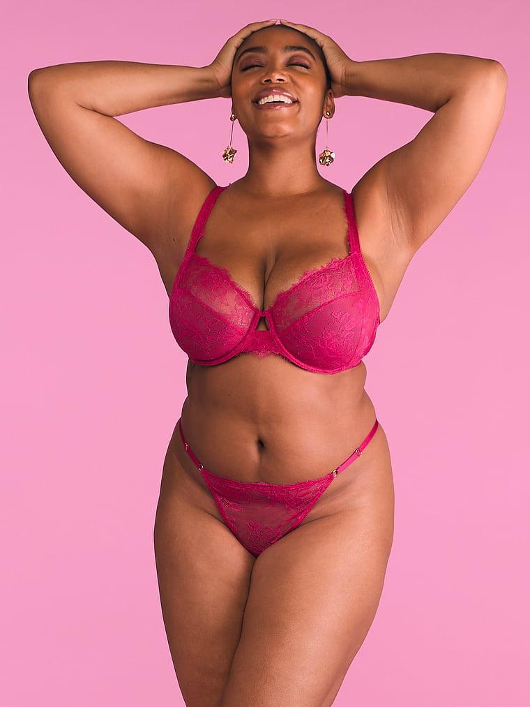 Rose Lace Push-Up Bra Product Image