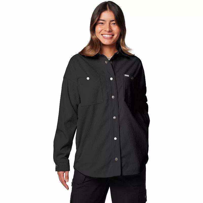 Womens Columbia Blue Point Creek Corduroy Shirt Jacket Product Image