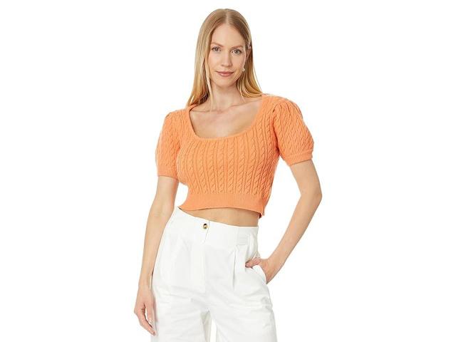 en saison Jodi Top (Peach) Women's Clothing Product Image