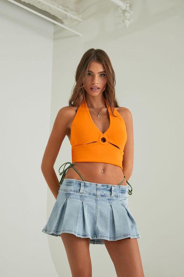 Sweater-Knit Halter Crop Top | Forever 21 Product Image