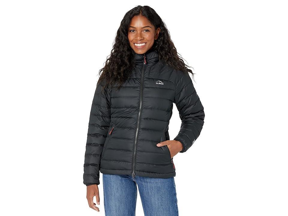 L.L.Bean Women's Down Hooded Jacket Black Product Image