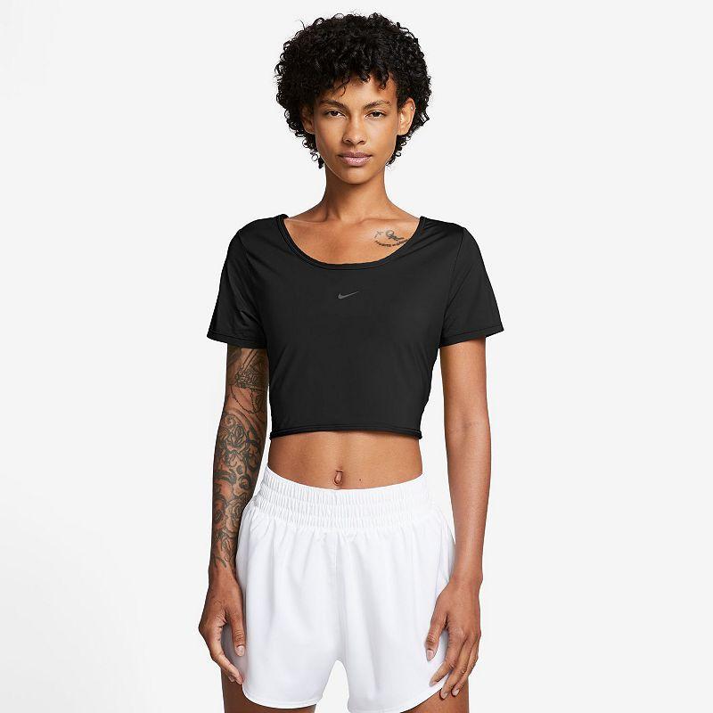 Nike Women's One Classic Dri-FIT Short-Sleeve Cropped Twist Top Product Image