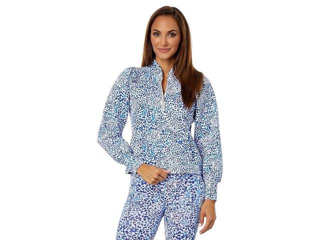 Lilly Pulitzer Cabello Long Sleeve Popover (Resort White Twisted Up) Women's Clothing Product Image