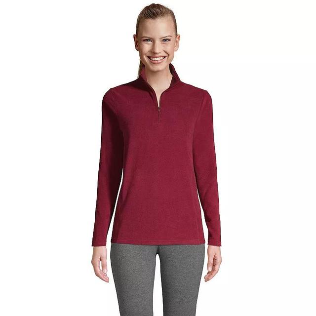 Womens Lands End Quarter-Zip Fleece Pullover Product Image