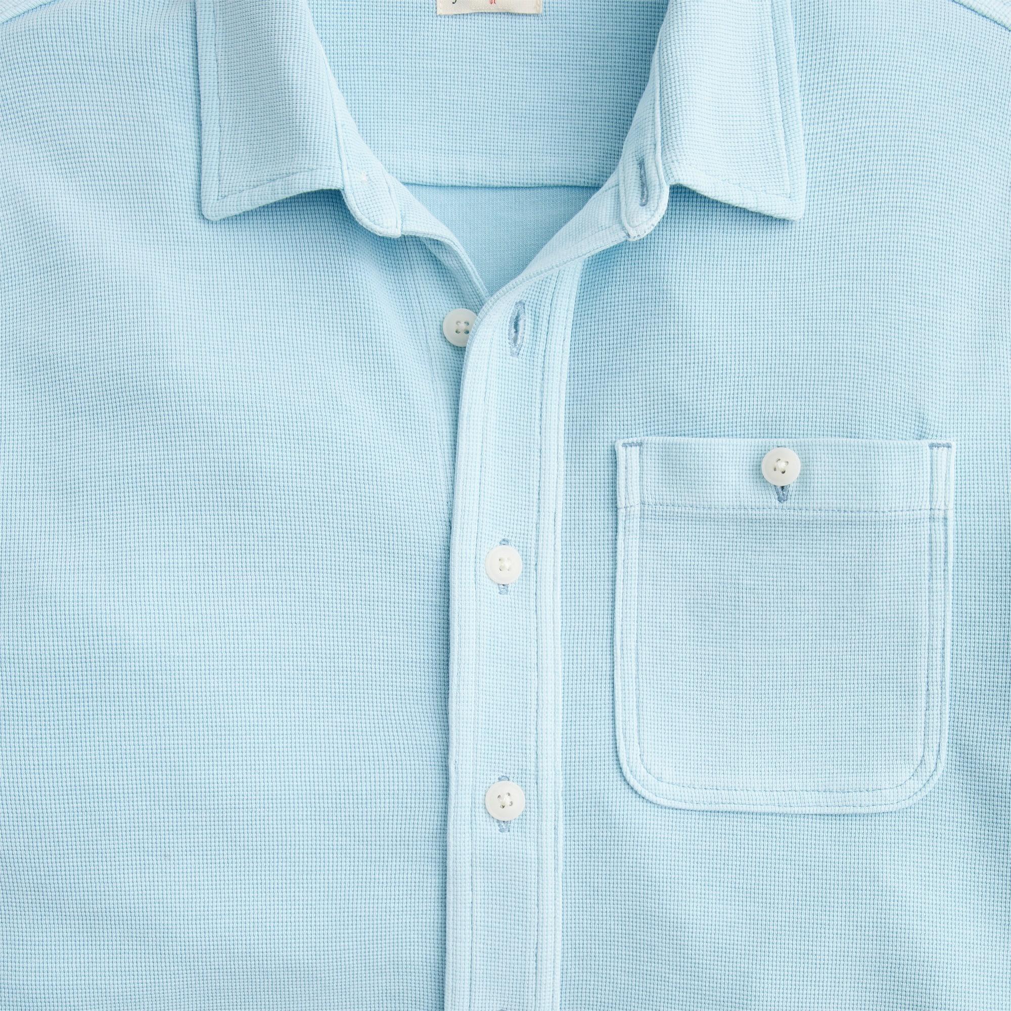 Cotton waffle shirt Product Image