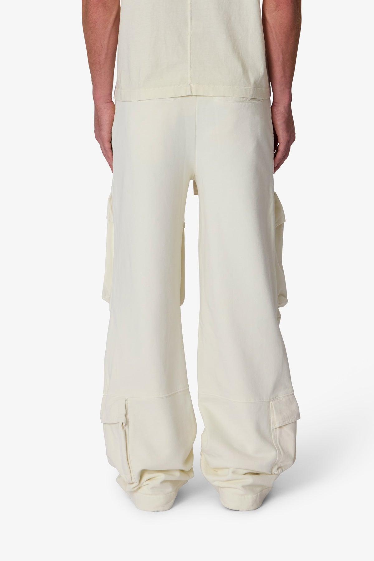 Front Cargo Sweatpants - Off White Product Image