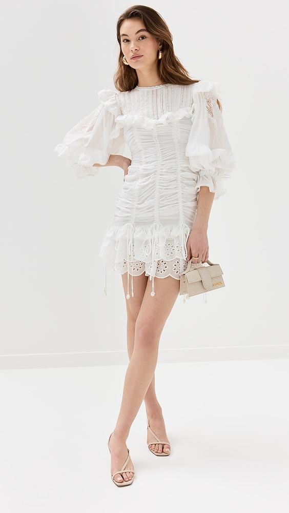 FARM Rio White Lace Mini Dress | Shopbop Product Image