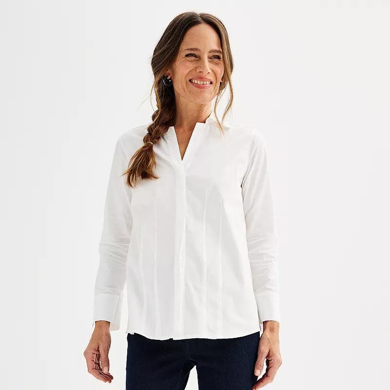 Petite Croft & Barrow Tailored Shirt, Womens Product Image