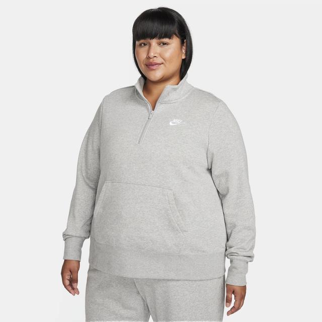 Women's Nike Sportswear Club Fleece 1/2-Zip Sweatshirt (Plus Size) Product Image