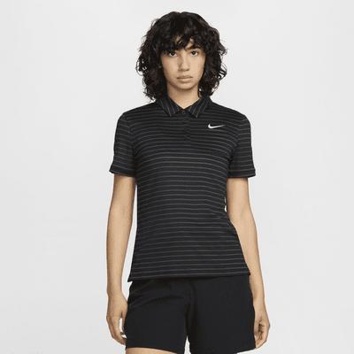 Nike Victory Women's Dri-FIT Short-Sleeve Striped Golf Polo Product Image