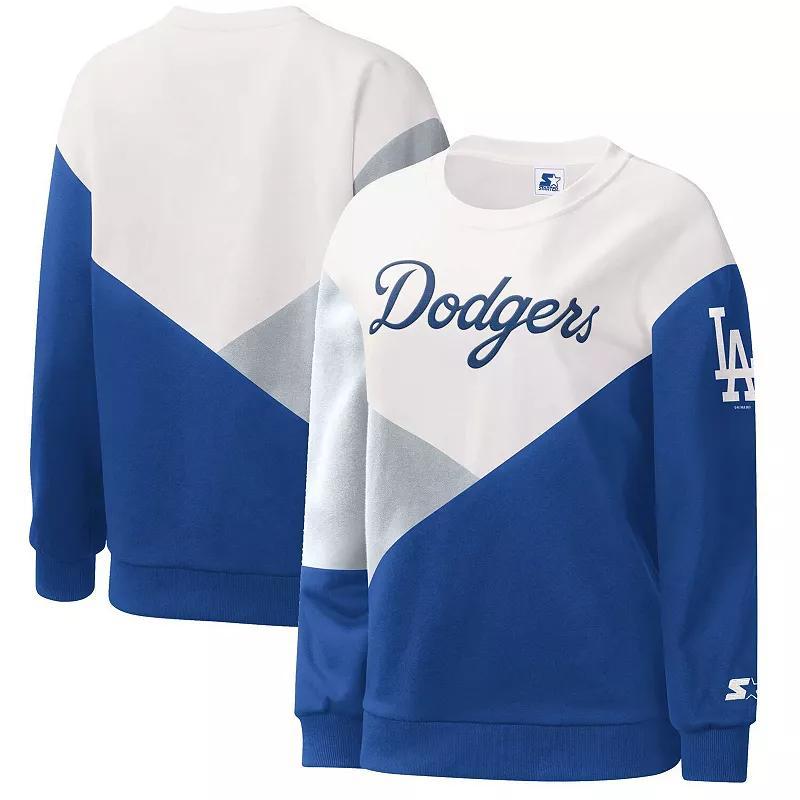 Womens Starter White San Diego Padres Shutout Pullover Sweatshirt - White Product Image