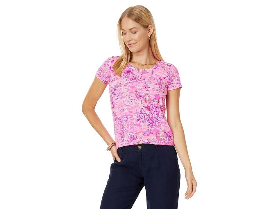 Lilly Pulitzer Etta Scoop Neck (Peony Seaside Scene) Women's Clothing Product Image