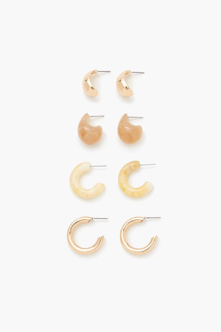 Marble Hoop Earring Set | Forever 21 Product Image