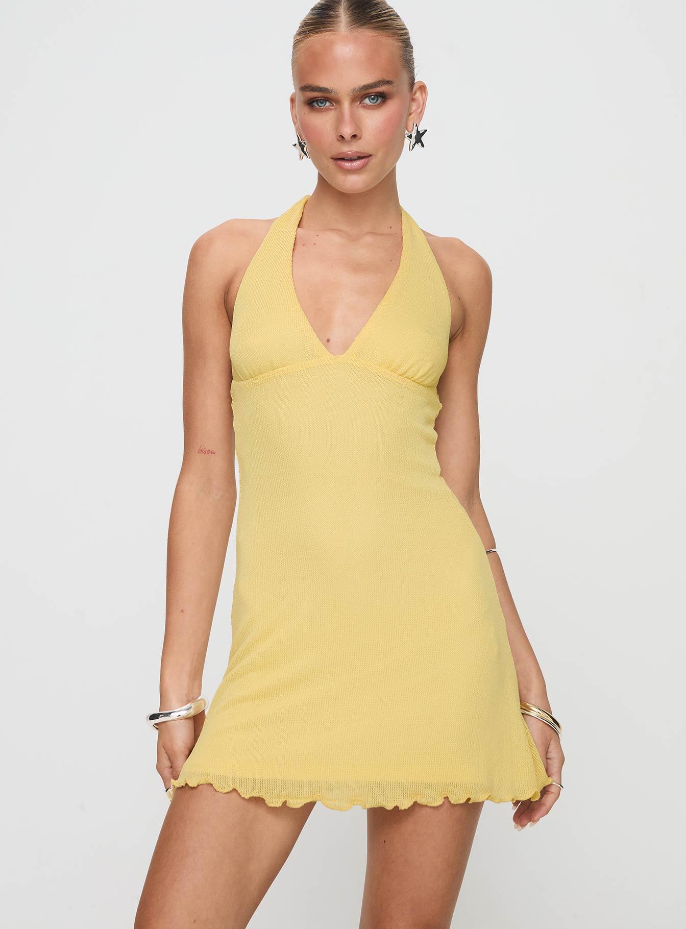 Leam Mini Dress Butter Product Image