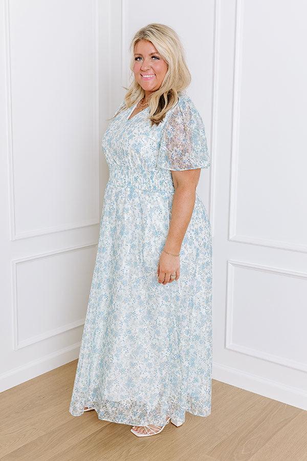 Rose Garden Soiree Lace Maxi Dress Curves Product Image