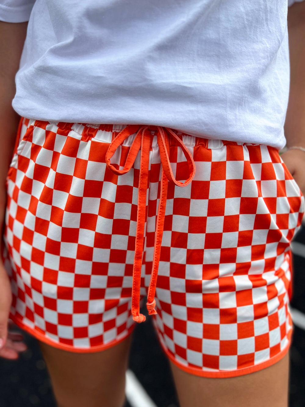 PLUS Sterling Kreek Orange Pep Rally Shorts Product Image