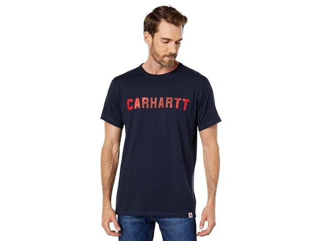 Carhartt Force Relaxed Fit Midweight Short Sleeve Block Logo Graphic T-Shirt Men's Clothing Product Image