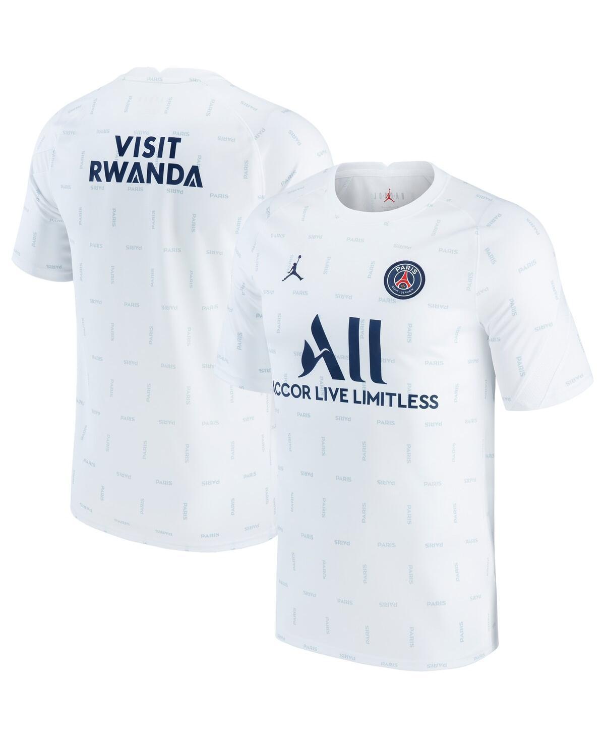 Mens Jordan White Paris Saint-Germain 2021/2022 Pre-Match Performance Top - White Product Image