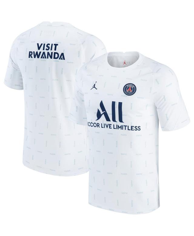 Mens Jordan White Paris Saint-Germain 2021/2022 Pre-Match Performance Top - White Product Image