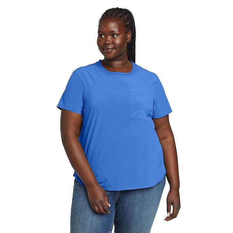 Plus Size Eddie Bauer Departure Short Sleeve Pocket Tee, Womens Product Image