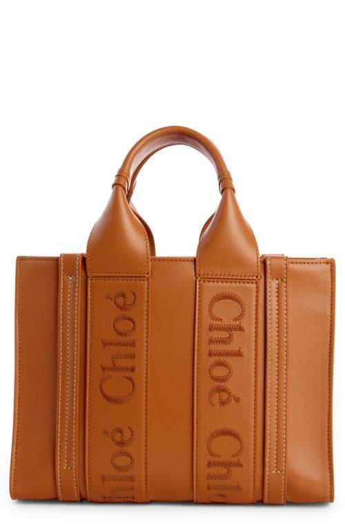 Womens Small Woody Leather Tote Product Image