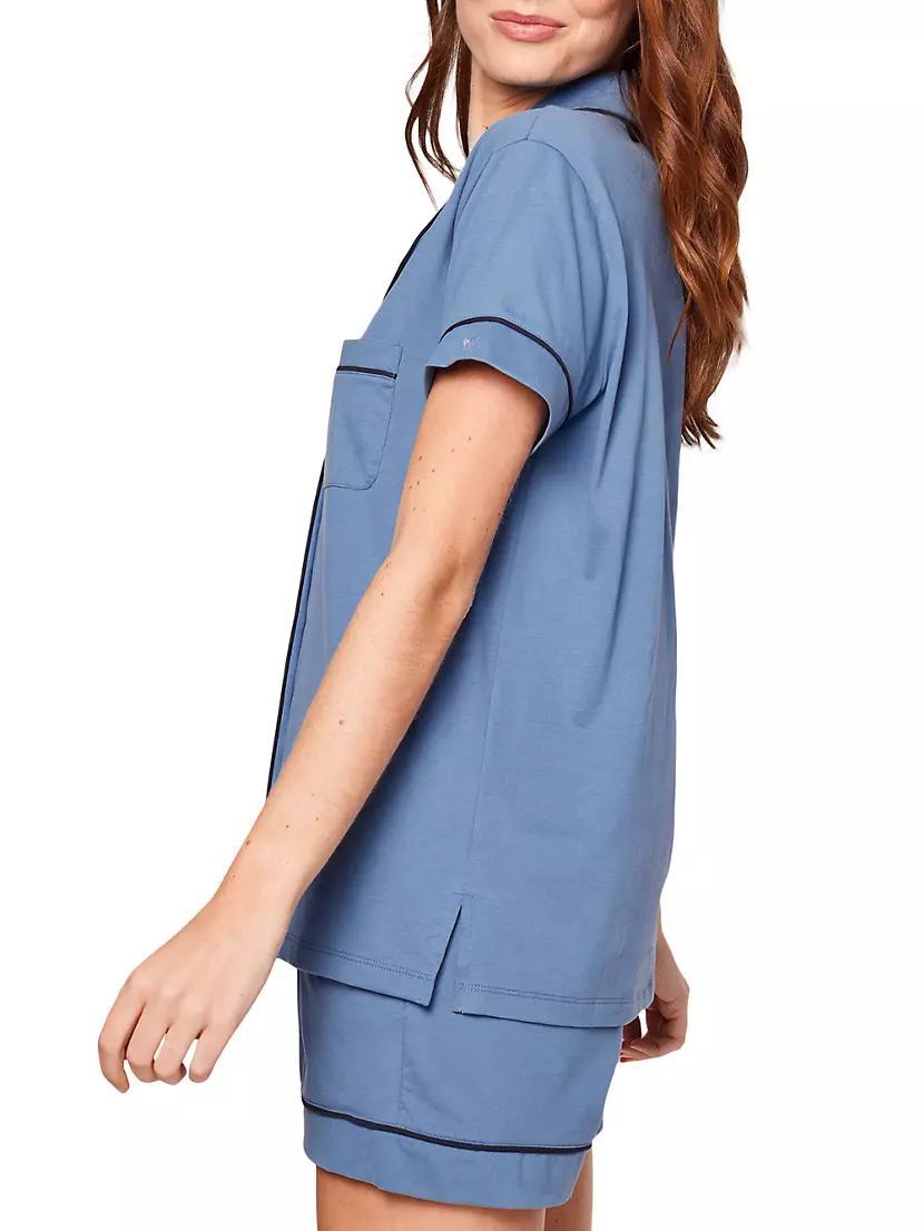 Contrast-Trimmed Short Pajamas Product Image