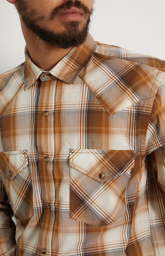 Pendleton Mens Frontier Long Sleeve Plaid Shirt Product Image