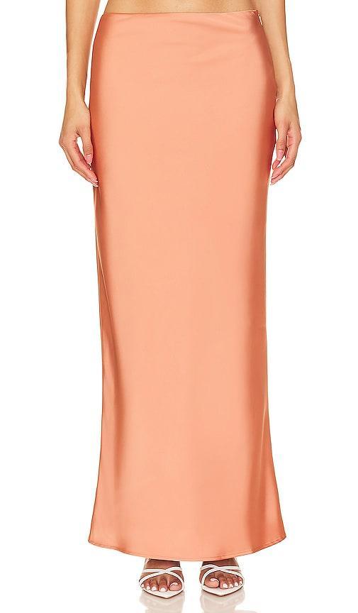 Lovers and Friends Miranda Maxi Skirt in Apricot Orange Product Image