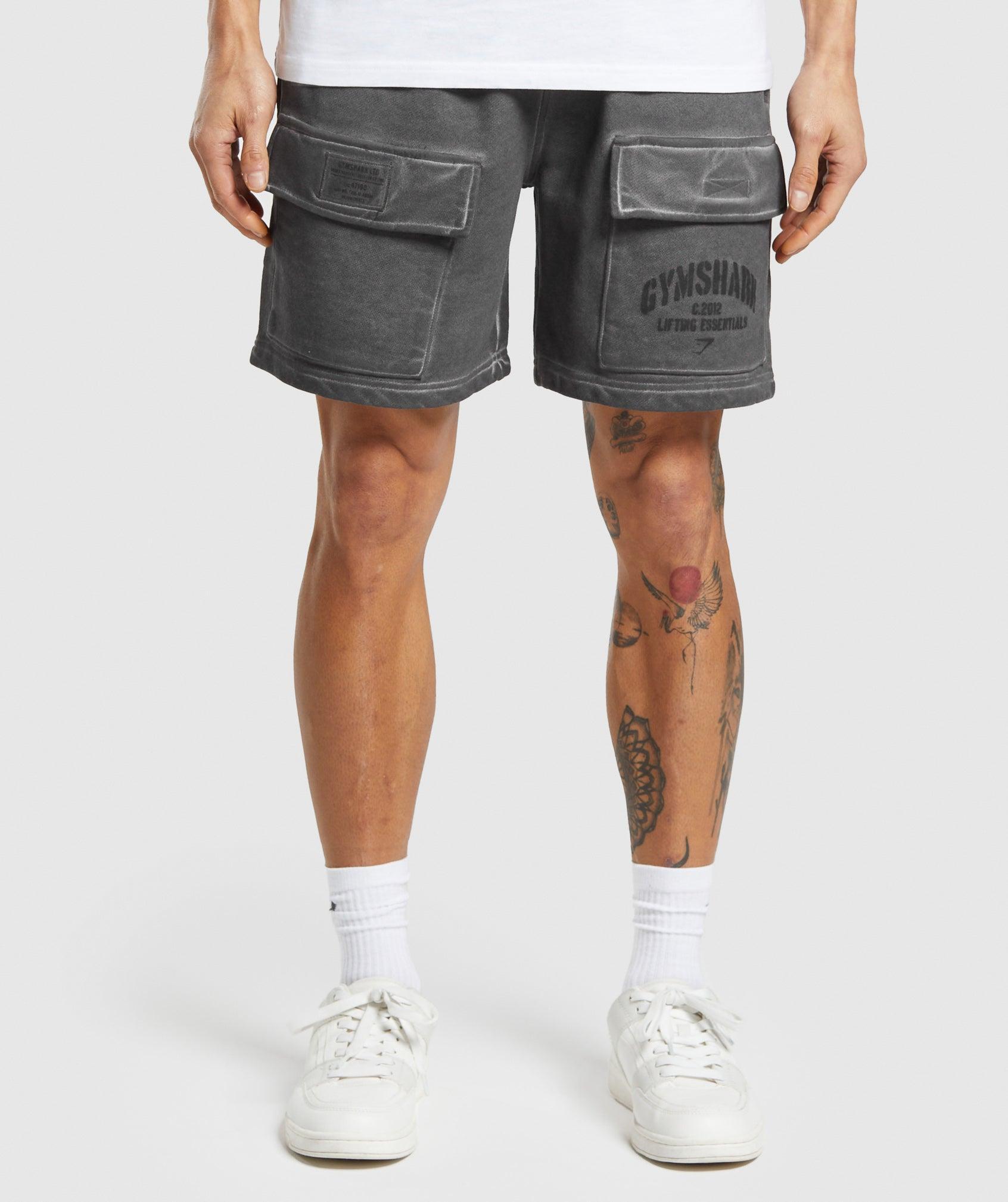 Heavyweight Washed Cargo Shorts Product Image