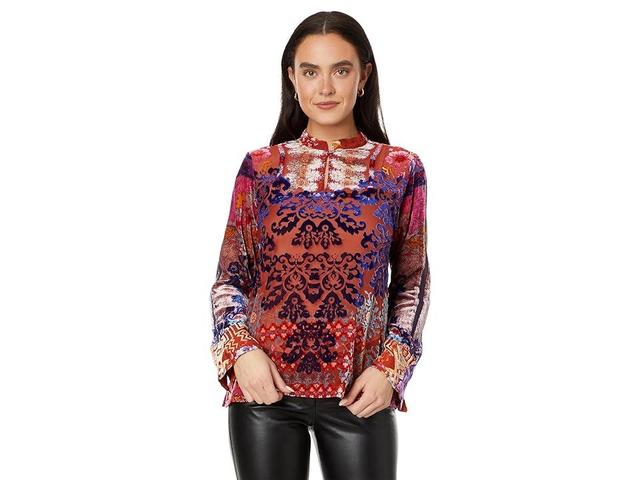 Johnny Was Syriah Burnout Enta Blouse Women's Clothing Product Image